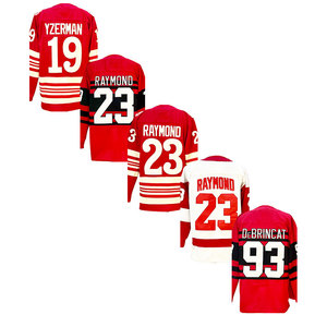 Maillot de hockey sur glace cousu pas cher 9 Howe 13 Datsyuk 19 Yzerman 23 Raymond 53 Seider 71 Larkin 88 <span class=keywords><strong>Kane</strong></span> 91 Fedorov 93 DeBrincat - Product Image 3