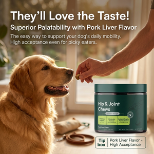 Suplementos Masticables Suaves para Articulaciones de Perros con Glucosamina, MSM y Condroitina, Sabor a Cerdo, para la Salud Articular Canina - Product Image 5
