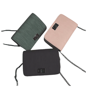 Sac à bandoulière carré petit et uni tendance 2025, motif en tissu, sac pour femme, une chaîne, bandoulière, rabat, vente en gros - Product Image 3