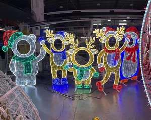 Luz LED para exteriores con forma de Papá Noel, IP65, luz de pared para paisajismo, para Navidad y Halloween, 220v, iluminación de fondo - Product Image 1