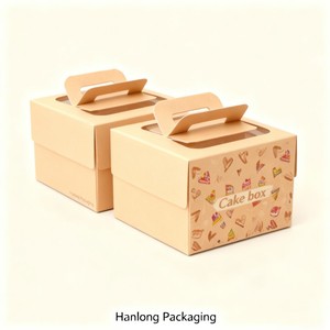 Caja para Pastel Personalizada al por Mayor, Paquete para Pastel de Cumpleaños, Diseño Personalizado, Caja para Llevar Pastel con Asa - Product Image 4