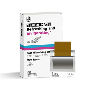 Tiras Orales de Yerba <span class=keywords><strong>Mate</strong></span> de Alta Calidad para Aumentar la Energía, OEM ODM, Venta al por Mayor, Marca Privada, Tiras para Quemar Grasa de Absorción Rápida, Suministro a Granel - Product Image 1