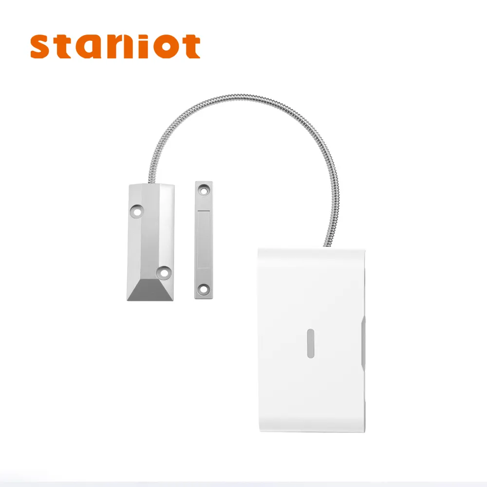 Staniot Shutter Sensor Pintu 433MHz Nirkabel, Sakelar Pemintalan Pintu Garasi Detektor Magnetik dengan Alarm Anti Maling untuk Rumah