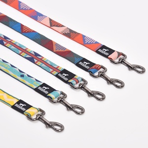 Set Collare e Guinzaglio per Cani BlackDoggy CN in Poliestere con Nastri Jacquard a Righe e Chiusura Rapida - Product Image 6