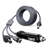 Câble adaptateur d'alimentation étanche 3-en-1 Starlink Mini 10FT/3M USB-C DC 12V-24V pour allume-cigare de voiture