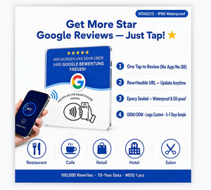 Gramática Español-Italiana - Acrílico NTAG213 - Control Táctil Inteligente Google 13.56MHz - Personalizable para Hoteles - Product Image 6