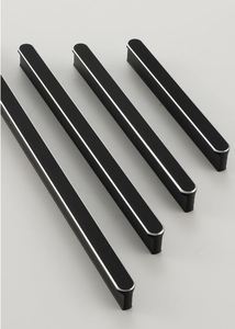 Poignée de porte de placard moderne et simple en alliage d'aluminium noir et or, en forme de T, pour salon - Product Image 2