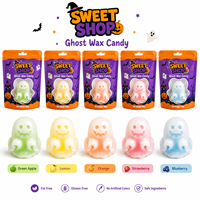 Halloween Spookwasgoedjes 100g Enkel Stuk Vloeibare Vulling Spookachtige 3D Kauwgom Snoepjes