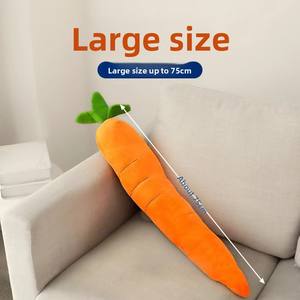 Mainan anjing wortel mewah tahan air ukuran besar ramah lingkungan untuk anjing besar & anak anjing kecil membuat suara mengurangi kebosanan - Product Image 4