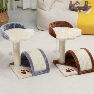 Rascador para Gatos Más Popular: Puente Arqueado de Sisal, Columpio, Ratón y Pilar Resistente para Rascar - Suministros para Mascotas, <span class=keywords><strong>2</strong></span> Diseños en Stock - Product Image 1