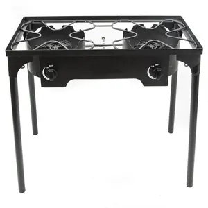 3Burner Propane Stove Outdoor Cooker High Pressure stand