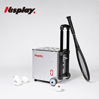 Machine à balles de tennis portable professionnelle Nisplay N0, légère, avec contrôle par application, en aluminium durable de haute qualité, capacité 60+ balles