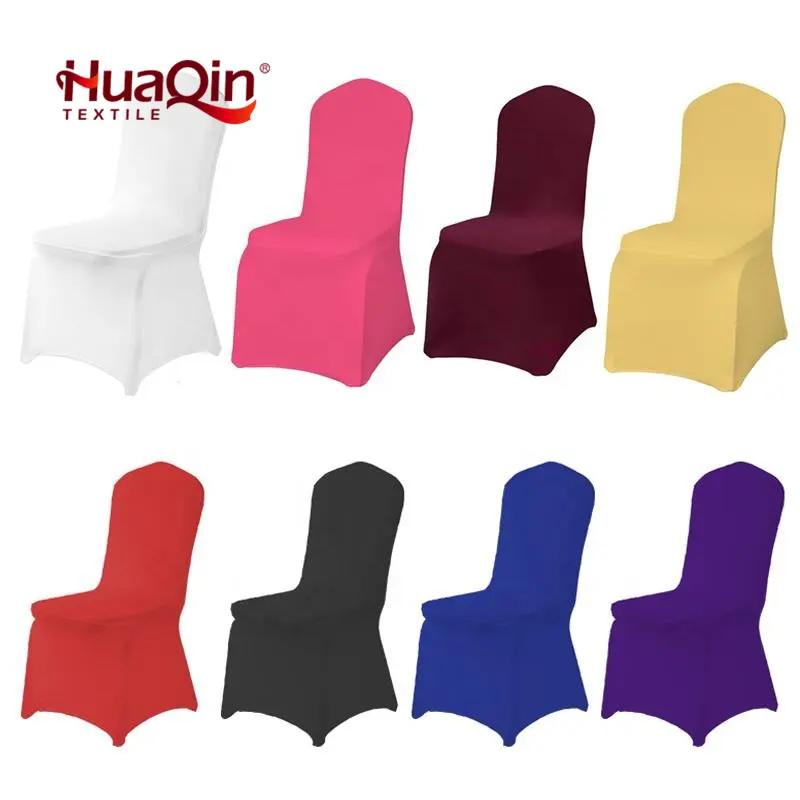 Slip SEAT Cover Stretch Removable Wedding Suppliers Wrinkle Resistant colorful Spandex Chair Covers For Event