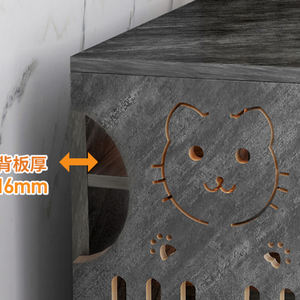 Oferta por tiempo limitado Casa de interior inteligente para gatos Casa de árbol de gato de lujo de madera Casas de cigarrillos para mascotas - Product Image 5