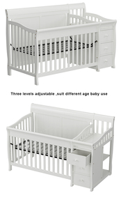 Letto per Bambini in Legno di Pino Massiccio con Cassetti e <span class=keywords><strong>Fasciatoio</strong></span>, Vendita all'Ingrosso - Product Image 6