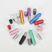 Atomizador Mini al por Mayor, Botella de Vidrio Recargable para Perfume, con Impresión Serigráfica y Tapón de Goma, 10 ml