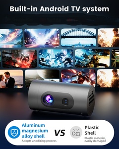 <span class=keywords><strong>Projecteur</strong></span> Q8 4K compatible avec la banque d'alimentation, Android 14.0, 1280*720P, 200 ANSI Lumens, <span class=keywords><strong>LED</strong></span>, Correction trapézoïdale automatique, WIFI 5G, Projecteurs LCD - Product Image 2