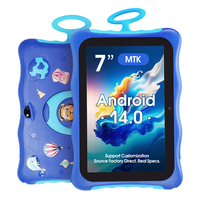 Tablette Android la plus vendue, écran HD 7 pouces, processeur MTK Quad Core, Wi-Fi, nouvelle pour l'apprentissage et les jeux des enfants