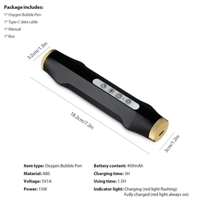 Appareil facial à bulles d'oxygène, appareil portable pour le soin de la peau, masseur pour les lèvres et les yeux, anti-âge, blanchissant, outil de beauté - Product Image 4