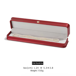 Caja de Joyería de Piel Sintética con Tapa Abatible, Caja de Regalo de Lujo con Logotipo Personalizado para Anillos, Aretes, Collares y Pulseras - Product Image 6