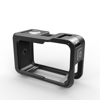 Cage de protection en alliage d'aluminium pour DJI Osmo Action 5 Pro, Action 4, Action 3 avec base magnétique, griffe porte-accessoire et monture 1/4 pouce