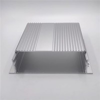 Caja de Control Electrónico de Aluminio Extruido 6063 para Montaje en Pared, 190*46-155mm, Carcasa Personalizable OEM, Longitud Personalizada Disponible, PCB