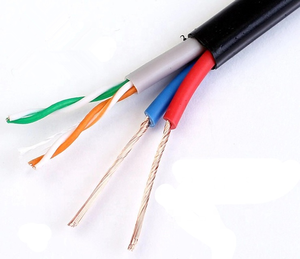 Outdoor <span class=keywords><strong>Cat5</strong></span> cat5e Cavo di Rete Siamese 4pr 24AWG Ethernet Cavo con adattatore di Alimentazione 305m - Product Image 6