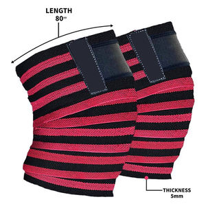 Rodilleras Elásticas Antideslizantes de Alta Calidad, Unisex, Más Vendidas, de Caucho Natural y PVC para Levantamiento de Pesas, Fitness, Venta al por Mayor, Personalizables - Product Image 2