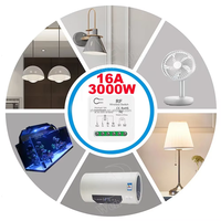Interrupteur intelligent sans fil 433 MHz à code d'apprentissage, télécommande pour panneau 86, AC 110V-240V 16A 3000W, mini-relais, portée 50m