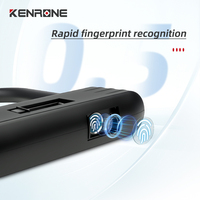 Verrou de moto intelligent KENRONE IP66 étanche, programmable, numérique, biométrique, à empreinte digitale, pour roue arrière, en métal, dernière génération