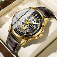 Jam Tangan Pria Binbond B505 505 Hot Sale Fashion Tali Baja Mesin Quartz Jarum Bercahaya Tahan Air Relogio Masculino