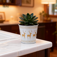 Pot de fleurs moderne de style vintage, décoration intérieure et extérieure, décoration de Noël, métal enduit de poudre, suspendu pour centre commercial