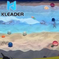 Projecteur d'écran de sol 3d, projection interactive, aire de jeux intérieure, piscine de sable, jeux pour enfants, art virtuel, plage magique