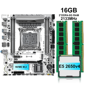 Jginyue x99m argb chơi game máy tính để bàn PC bo mạch chủ kit hỗ trợ LGA2011-3 loạt Intel Bộ vi xử lý bốn kênh SATA 128 GB - Product Image 1