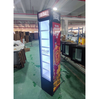 Vitrina Refrigerada Vertical para Bebidas con Puerta de Vidrio para Supermercado