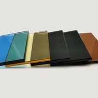 Verre teinté à haute transmission, panneaux plats peints à deux couches pour murs décoratifs