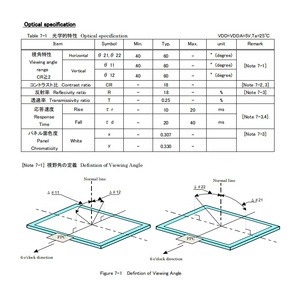Mới ban đầu ls044q7dh01 4.4 inch Độ phân giải 320*240 ánh sáng mặt trời có thể đọc được Transflective <span class=keywords><strong>LCD</strong></span> Bảng điều chỉnh mô-đun - Product Image 4