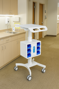Carrito Médico Móvil con Soporte VESA Ajustable en Altura para Hospital, Clínica Dental y Laboratorio - Product Image 2