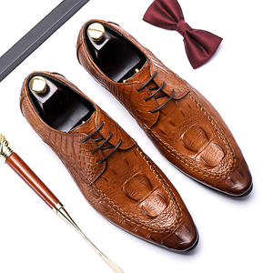 รองเท้าหนังแท้ทรงอ็อกซ์ฟอร์ดหัวแหลม คุณภาพสูง สำหรับผู้ชาย ดีไซน์หรูหรา ทันสมัย เหมาะสำหรับงานแต่งงาน ธุรกิจ และใส่ในชีวิตประจำวัน พร้อมคุณสมบัติป้องกันการลื่นและนวดเท้า - Product Image 3