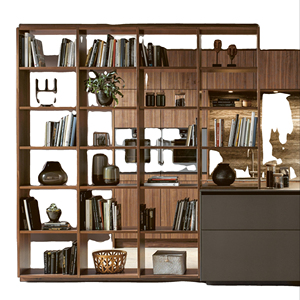 Libreria divisoria per libri in legno multifunzionale personalizzata in mdf in vendita - Product Image 1