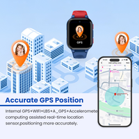LAGENIO Nuevo Reloj Inteligente para Niños K9 con Tarjeta SIM, Pantalla de 1.78 Pulgadas, GPS+WIFI+LBS, Videollamada, SOS, CE