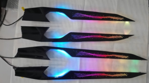 SJC Auto Éclairage intérieur 64 couleurs pour Geely Coolray L/Coolray CooL <span class=keywords><strong>2022</strong></span>-2025 Voiture LED Éclairage ambiant Accessoires décoratifs - Product Image 4