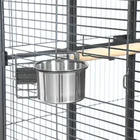 Best-seller Approvisionnement d'usine Cages d'élevage de grande taille en métal Cage à oiseaux pour perroquet à grand fil métallique
