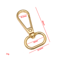 Kait jepret logam untuk gantungan kunci mewah Diy aksesori tas ekor Oval tas gesper tahan buru dapat cetak Laser Logo