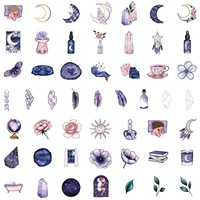 50 autocollants décoratifs imperméables pour téléphone portable, tasse, ordinateur, dessins animés pour enfants, vente en gros