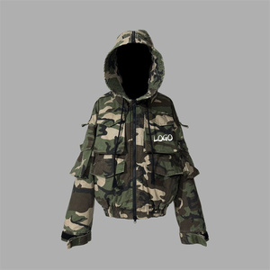 Jaqueta de Inverno Camuflada Personalizada Duck <span class=keywords><strong>Real</strong></span> Tree Camo com Capuz e Zíper para Homens - Product Image 1