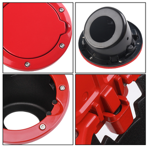 Bouchon de réservoir de carburant rouge pour véhicule tout-terrain, <span class=keywords><strong>prix</strong></span> d'usine, adapté aux accessoires de voiture <span class=keywords><strong>Jeep</strong></span> <span class=keywords><strong>Wrangler</strong></span>, bouchon de porte-carburant - Product Image 4