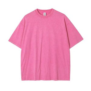 OEM Retro 100% Cotton Nặng Trọng Lượng Người Đàn Ông Quá Khổ T-Shirt Axit Rửa Cổ Điển Biểu Tượng Tùy Chỉnh T-Shirt Dtg In - Product Image 3