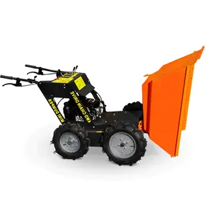 Máy móc làm vườn mini Dumper tự tải bánh xe tải Dumper CE phê duyệt 300kg Máy kéo mini xăng/động cơ diesel
