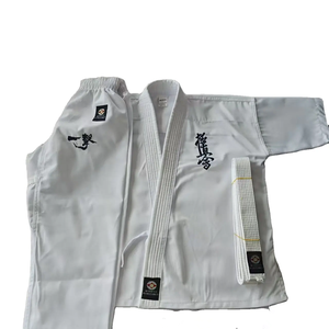 Usine directe vêtements d'art martial polyester-coton karaté Kyokushin costume <span class=keywords><strong>Kimono</strong></span> karaté Gi uniformes Kyokushin uniforme - Product Image 3